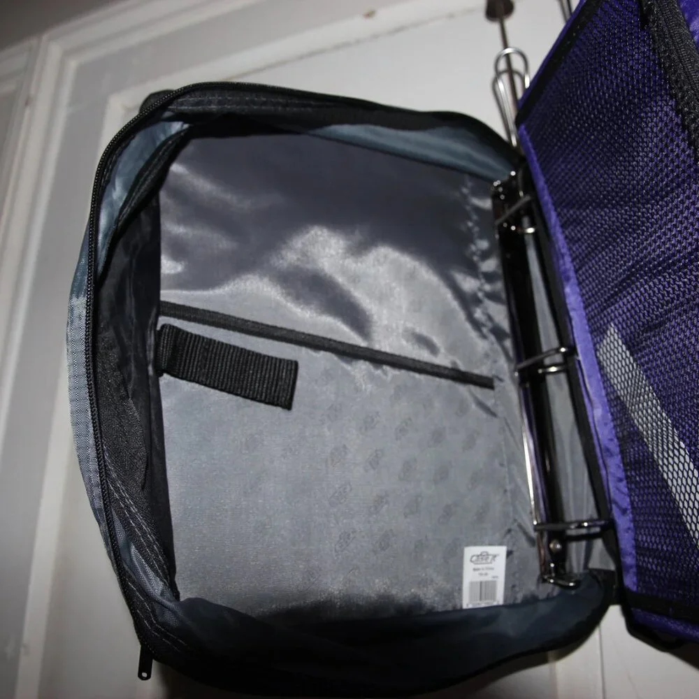 Purple Case-it Binder with Insert Organizer and Expandable folder Organizer